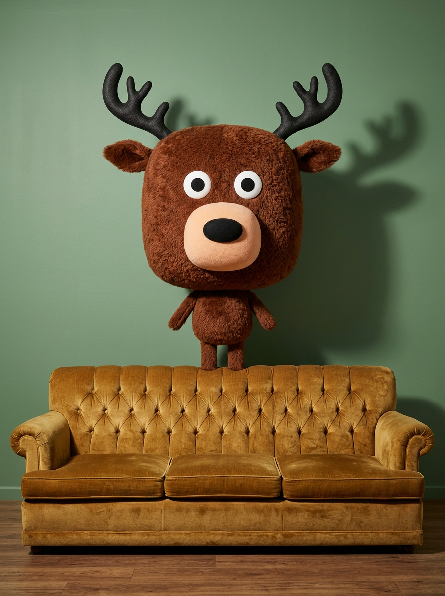 Luxury contemporary design, velvety furniture